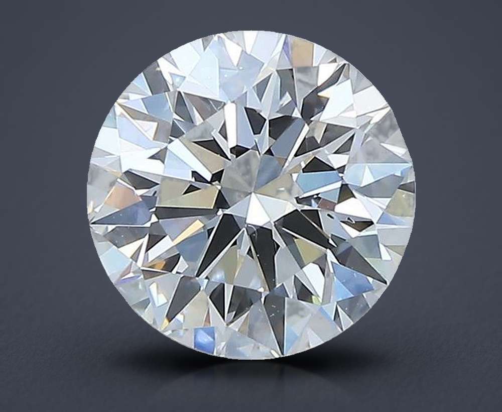 2.09ct E VS2 Rare Carat Ideal Cut Round Lab Grown Diamond