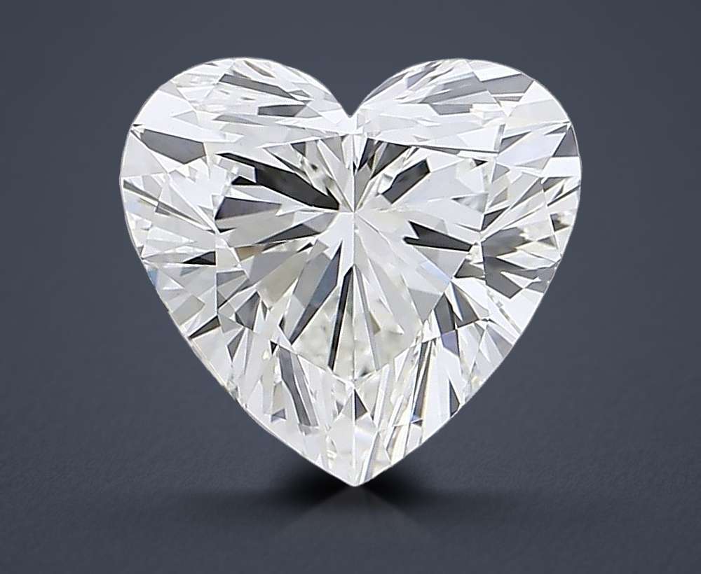 6.51ct G VVS2 Rare Carat Ideal Cut Heart Lab Grown Diamond