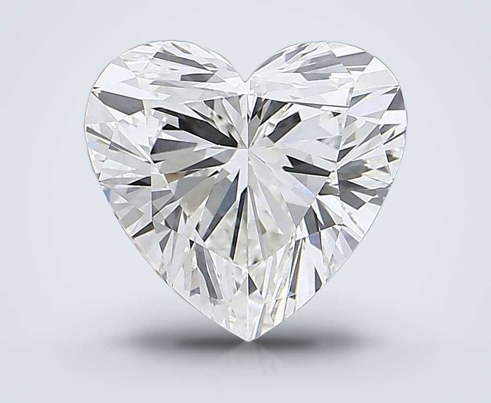 6.51ct G VVS2 Rare Carat Ideal Cut Heart Lab Grown Diamond