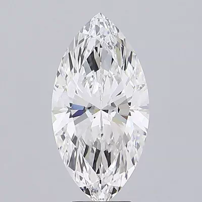 5.22ct F VS2 Rare Carat Ideal Cut Marquise Lab Grown Diamond