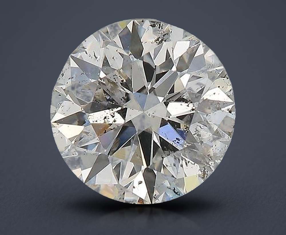 2.62ct G SI2 Rare Carat Ideal Cut Round Diamond