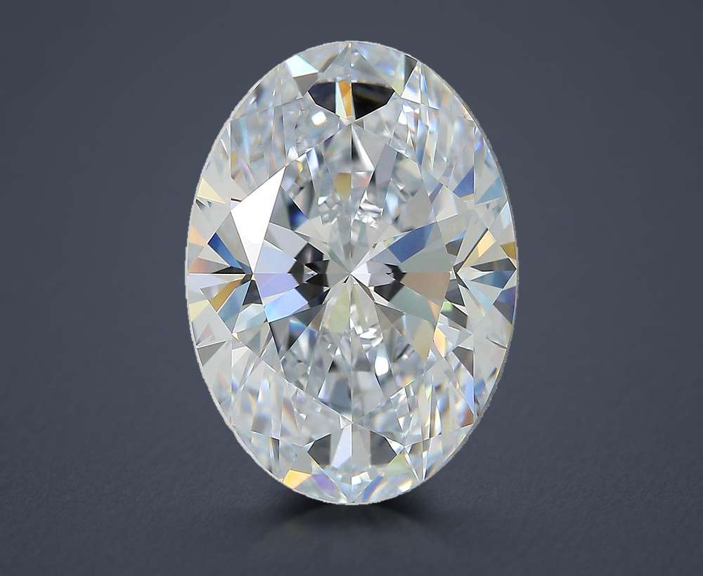 8.27ct H VVS2 Rare Carat Ideal Cut Oval Lab Grown Diamond