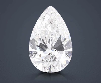 3.51ct F VVS2 Rare Carat Ideal Cut Pear Lab Grown Diamond