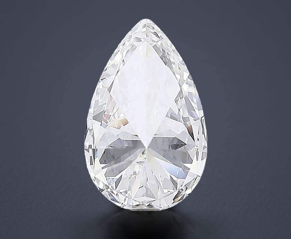 2.55ct F VVS2 Rare Carat Ideal Cut Pear Lab Grown Diamond