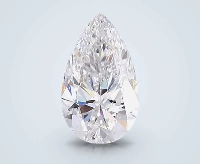 4.56ct F VS1 Rare Carat Ideal Cut Pear Lab Grown Diamond