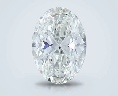 5.06ct F SI1 Rare Carat Ideal Cut Oval Diamond