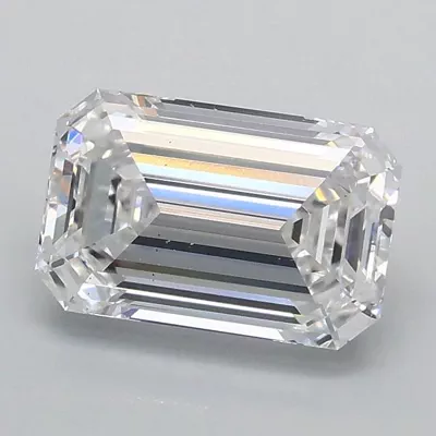 1.09ct D VS1 Rare Carat Ideal Cut Emerald Lab Grown Diamond
