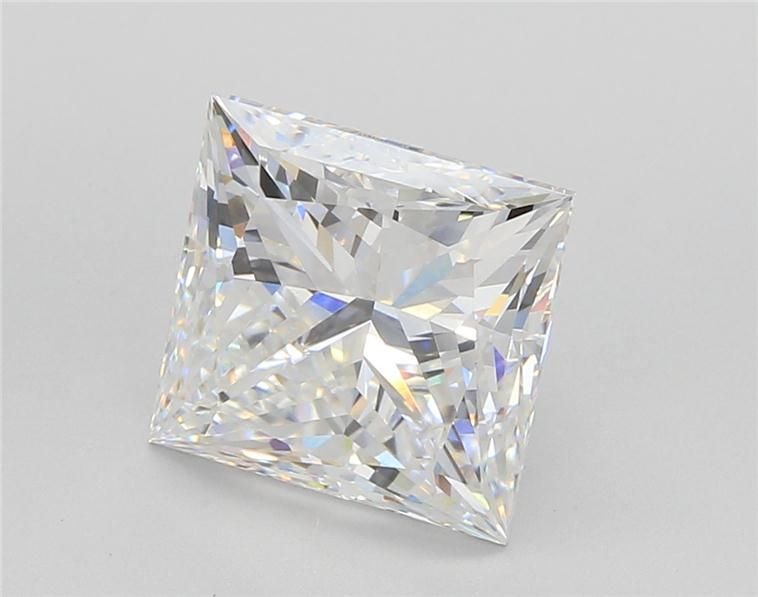 4.06ct E VVS2 Rare Carat Ideal Cut Princess Lab Grown Diamond