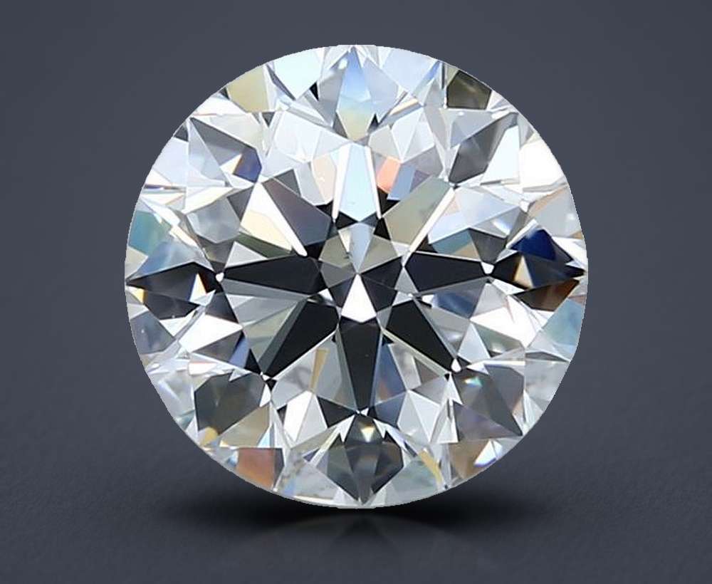 3.21ct E VS1 Rare Carat Ideal Cut Round Diamond