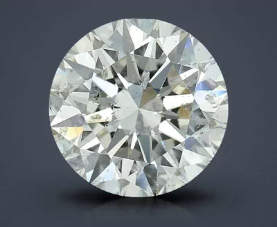 3.01ct I SI2 Rare Carat Ideal Cut Round Diamond