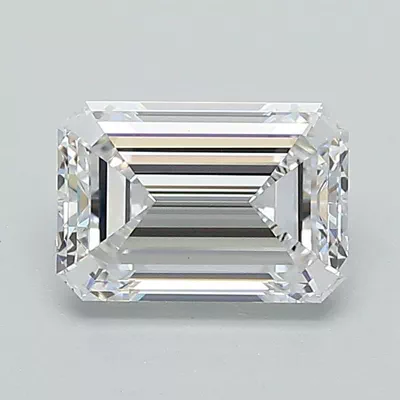 1.35ct D VS2 Rare Carat Ideal Cut Emerald Lab Grown Diamond