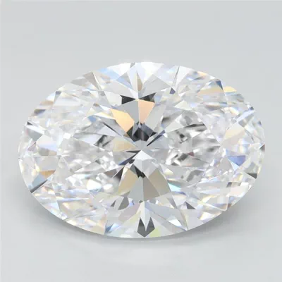 3.42ct E VVS2 Rare Carat Ideal Cut Oval Lab Grown Diamond