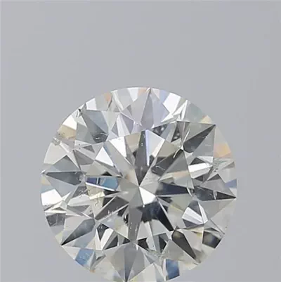 3.02ct I SI2 Rare Carat Ideal Cut Round Diamond
