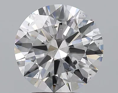 3.51ct D SI2 Rare Carat Ideal Cut Round Diamond