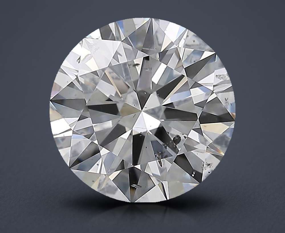 3.51ct D SI2 Rare Carat Ideal Cut Round Diamond