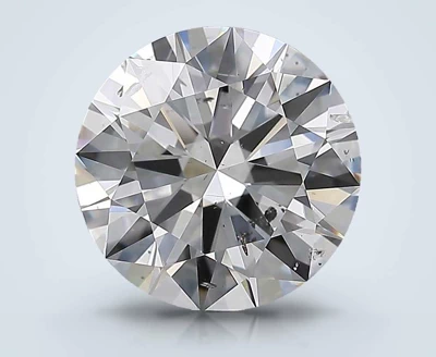 3.51ct D SI2 Rare Carat Ideal Cut Round Diamond