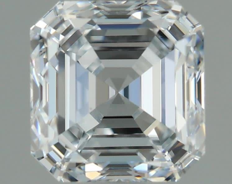1.54ct F VVS2 Very Good Cut Asscher Lab Grown Diamond