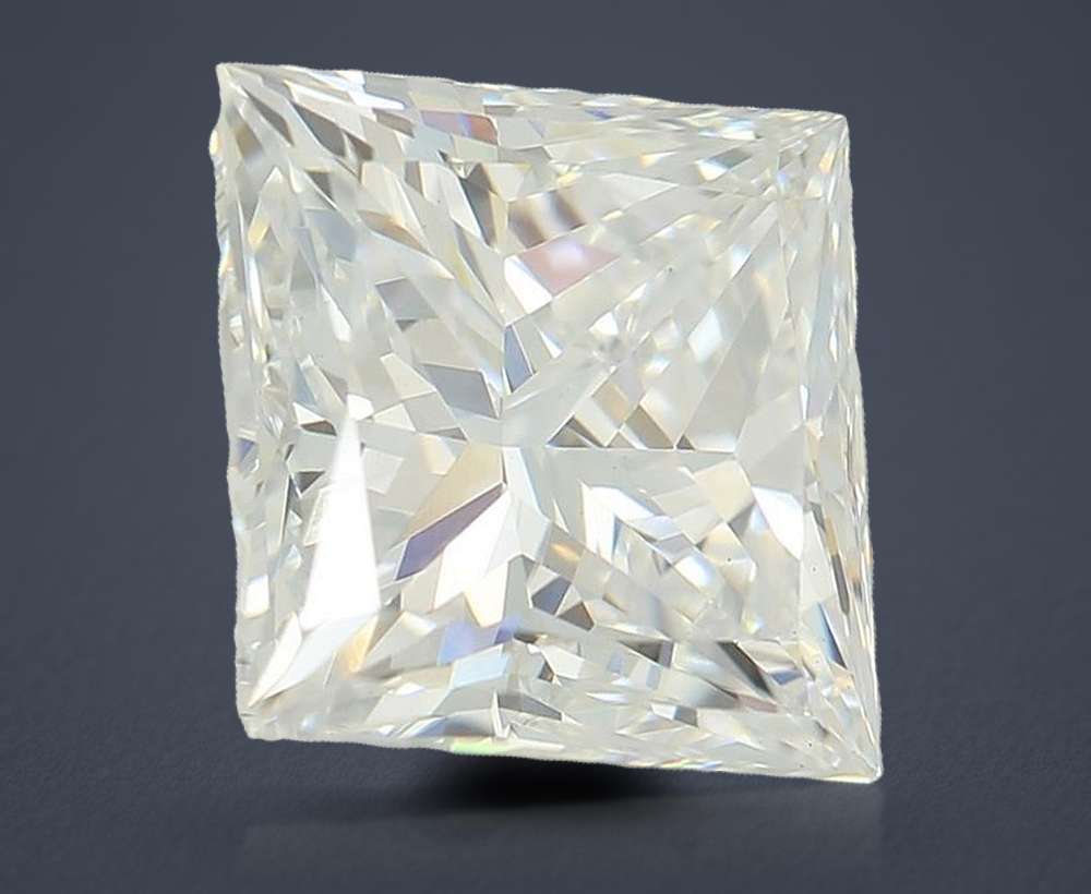 3.06ct E VS1 Rare Carat Ideal Cut Princess Lab Grown Diamond
