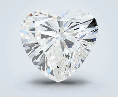 7.48ct F VVS2 Rare Carat Ideal Cut Heart Lab Grown Diamond