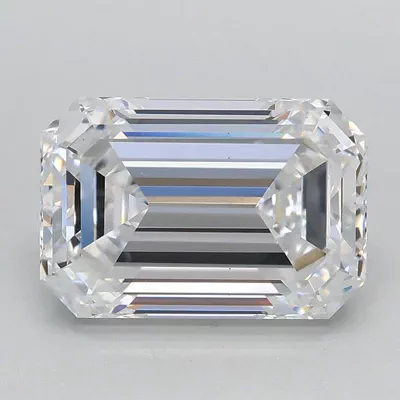 2.09ct D VS1 Rare Carat Ideal Cut Emerald Lab Grown Diamond