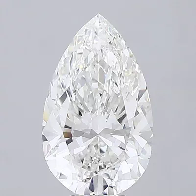 10.07ct F VS1 Rare Carat Ideal Cut Pear Lab Grown Diamond