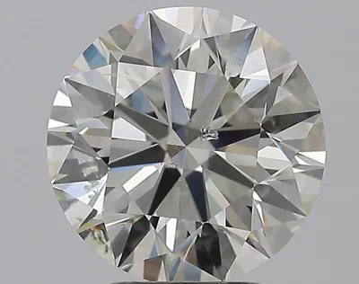 3.35ct J SI2 Rare Carat Ideal Cut Round Diamond