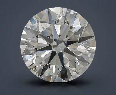 3.35ct J SI2 Rare Carat Ideal Cut Round Diamond