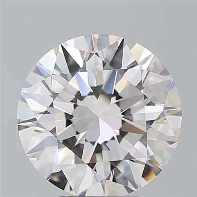 5.01ct D VS2 Rare Carat Ideal Cut Round Diamond