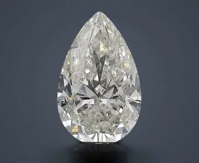 3.01ct H SI2 Rare Carat Ideal Cut Pear Diamond