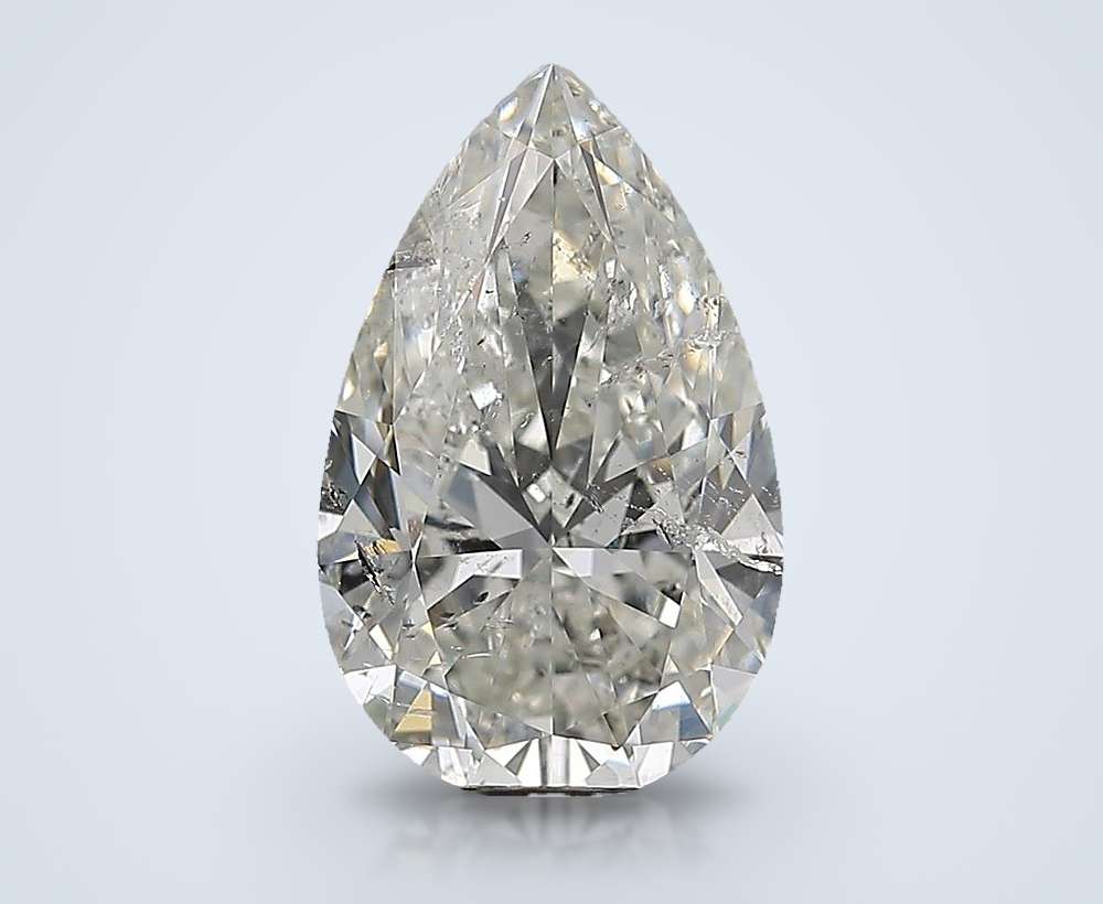 3.01ct H SI2 Rare Carat Ideal Cut Pear Diamond