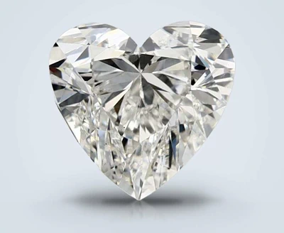 2.00ct G SI1 Rare Carat Ideal Cut Heart Lab Grown Diamond