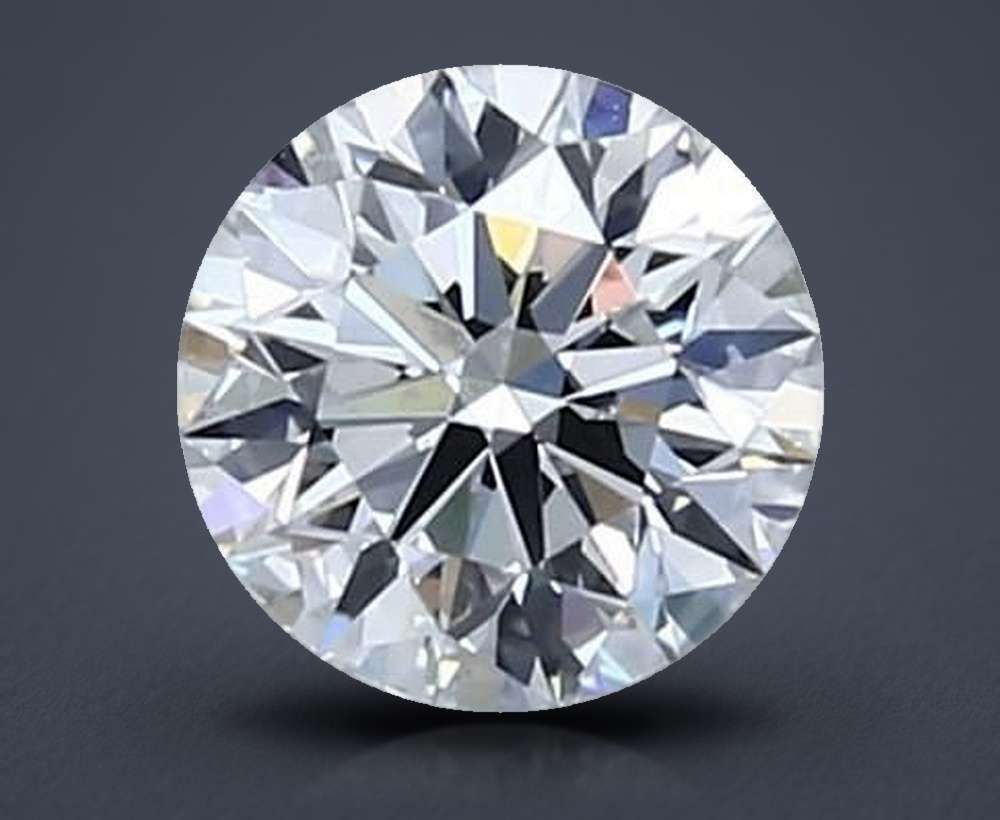 0.61ct G VVS2 Rare Carat Ideal Cut Round Diamond