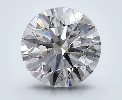 3.36ct E SI2 Rare Carat Ideal Cut Round Diamond