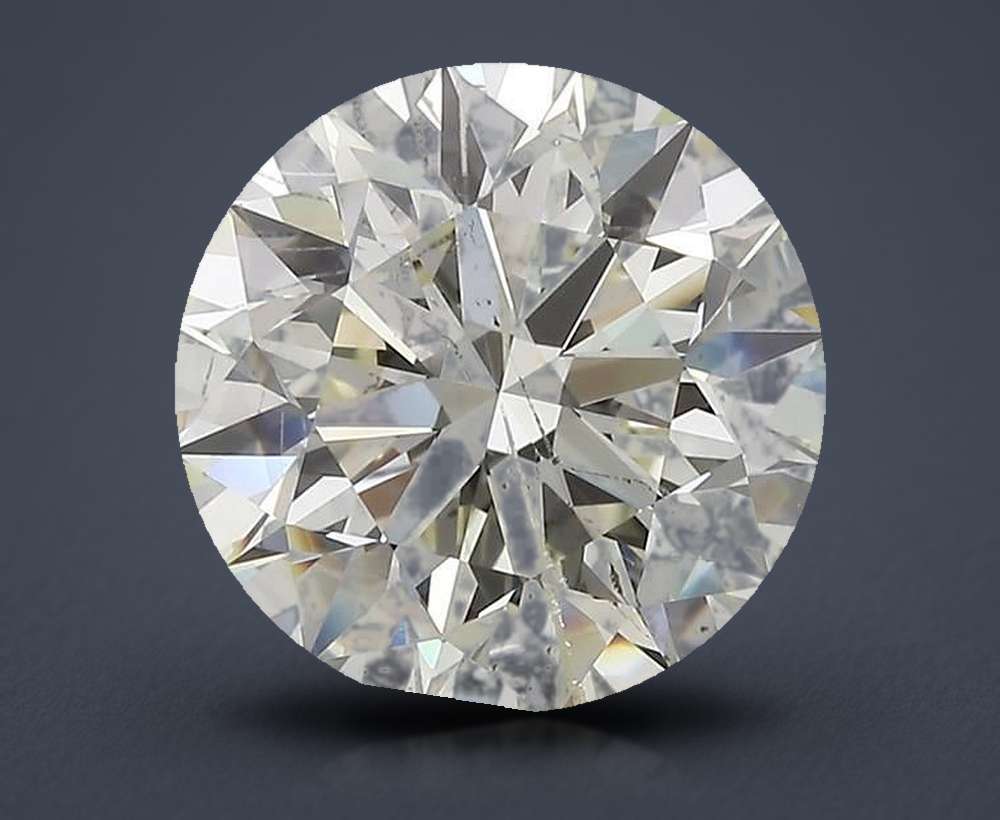 4.01ct K SI2 Excellent Cut Round Diamond