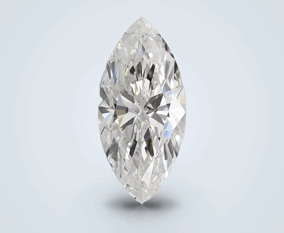 3.09ct E VVS2 Rare Carat Ideal Cut Marquise Lab Grown Diamond