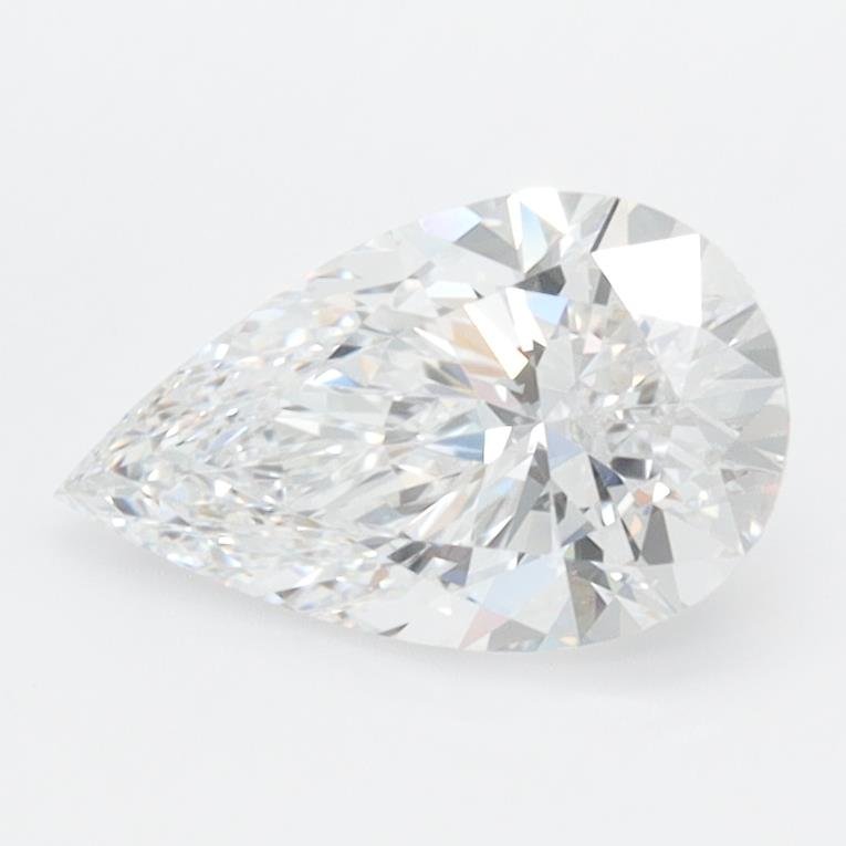 1.08ct D VVS1 Rare Carat Ideal Cut Pear Lab Grown Diamond