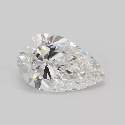 5.08ct E VVS2 Rare Carat Ideal Cut Pear Lab Grown Diamond