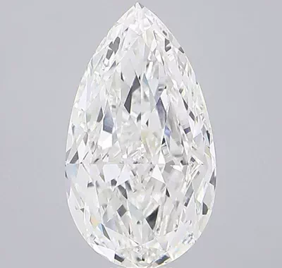 17.25ct F VVS2 Very Good Cut Pear Lab Grown Diamond