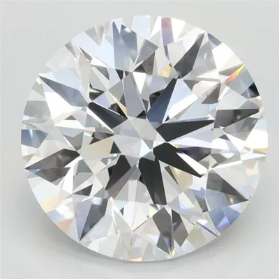 4.05ct D VVS1 Rare Carat Ideal Cut Round Lab Grown Diamond