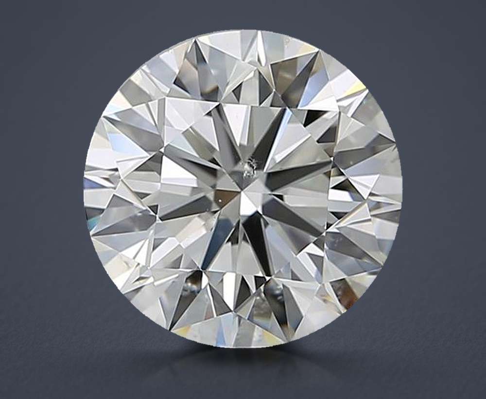 4.70ct K SI2 Rare Carat Ideal Cut Round Diamond