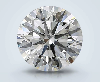 4.70ct K SI2 Rare Carat Ideal Cut Round Diamond