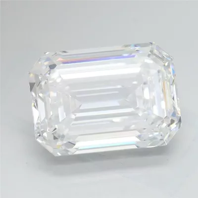 3.52ct F VS2 Rare Carat Ideal Cut Emerald Lab Grown Diamond