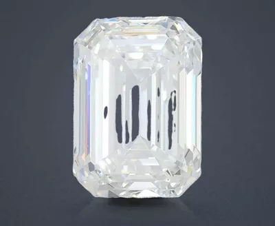 3.52ct F VS2 Rare Carat Ideal Cut Emerald Lab Grown Diamond