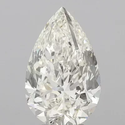 5.01ct J VVS2 Rare Carat Ideal Cut Pear Diamond