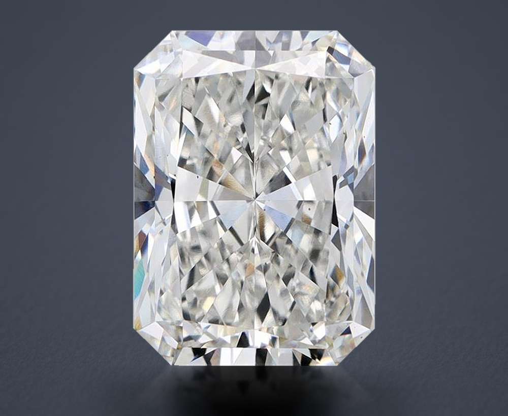 7.25ct H VS2 Rare Carat Ideal Cut Radiant Lab Grown Diamond