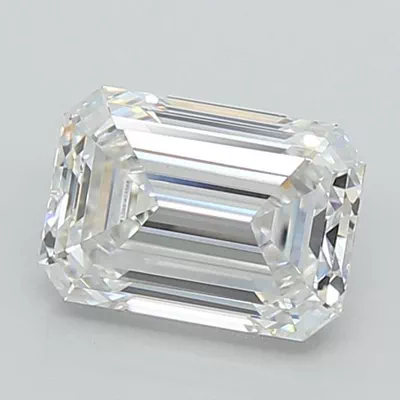 1.59ct E VVS2 Rare Carat Ideal Cut Emerald Lab Grown Diamond