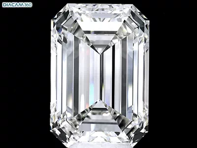 11.06ct I VS1 Rare Carat Ideal Cut Emerald Diamond