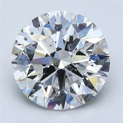 2.70ct F SI2 Rare Carat Ideal Cut Round Diamond