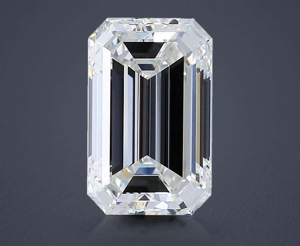 3.50ct G VVS1 Rare Carat Ideal Cut Emerald Diamond