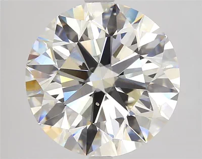 5.01ct J SI1 Rare Carat Ideal Cut Round Diamond